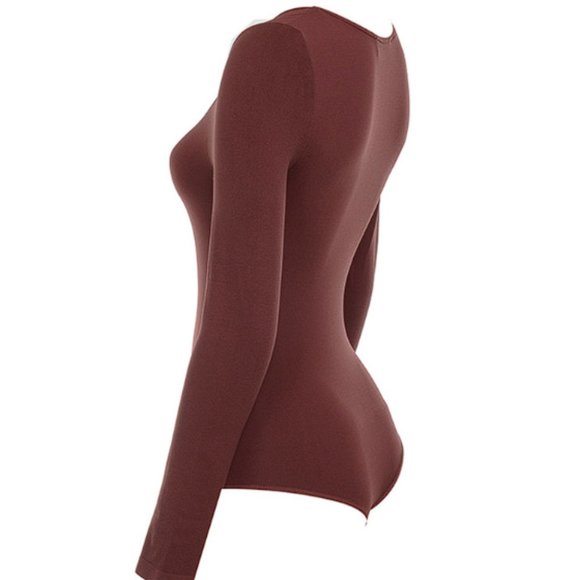 House of CB 'Rosella' Seamless Knit Scoop Neck Stretch Bodysuit - Picture 6 of 8